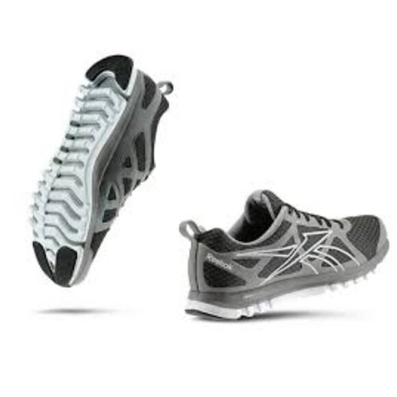 Reebok Sublite Duo Gray & Black Running Shoes Sneakers, Men's Size 9 - Picture 1 of 12